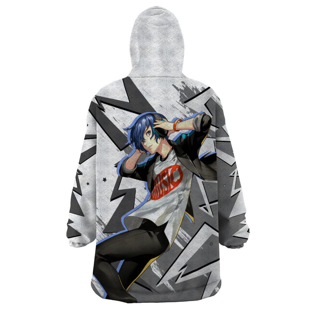 Makoto Yuki Wearable Blanket Hoodie Anime Mix Polygon Cyber Style