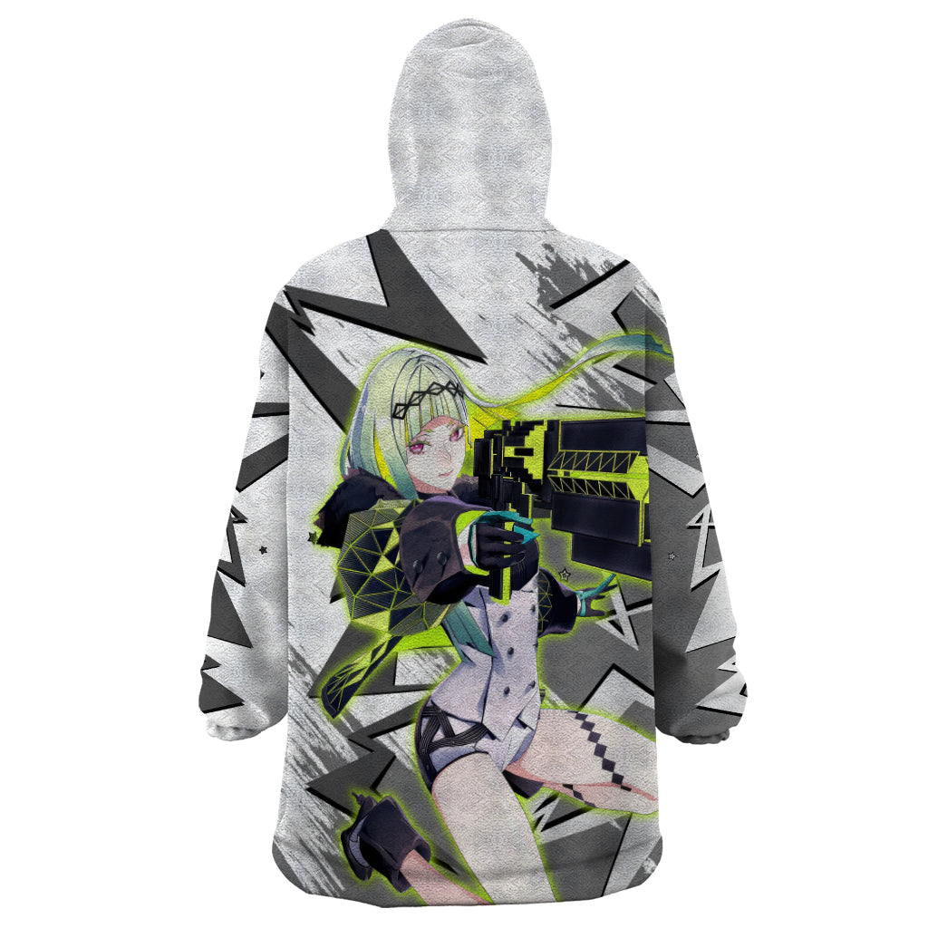 Ringo Persona Wearable Blanket Hoodie Anime Mix Polygon Cyber Style