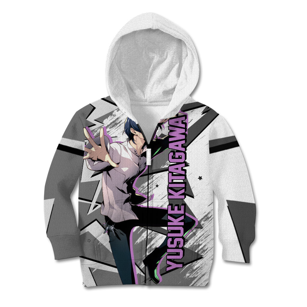 Yusuke Kitagawa Persona Kid Hoodie Anime Mix Polygon Cyber Style