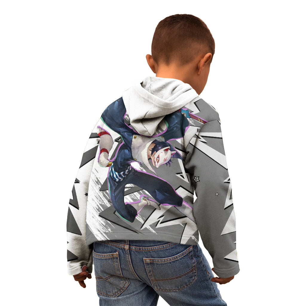 Yusuke Kitagawa Persona Kid Hoodie Anime Mix Polygon Cyber Style