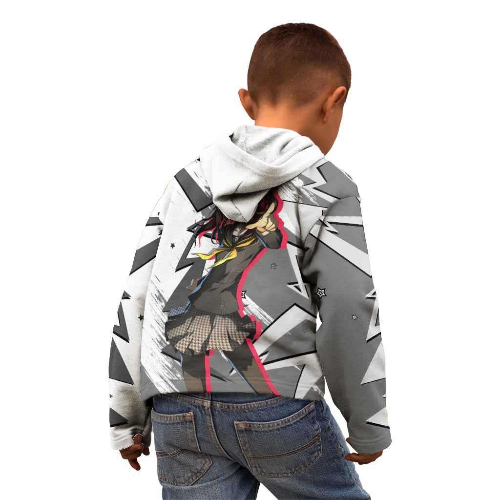 Rise Kujikawa Persona Kid Hoodie Anime Mix Polygon Cyber Style