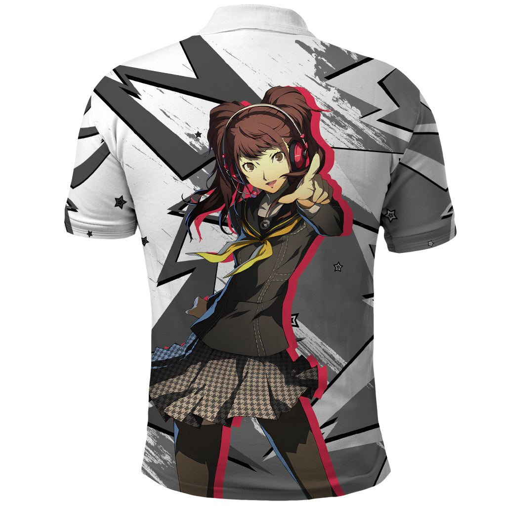 Rise Kujikawa Persona Polo Shirt Anime Mix Polygon Cyber Style
