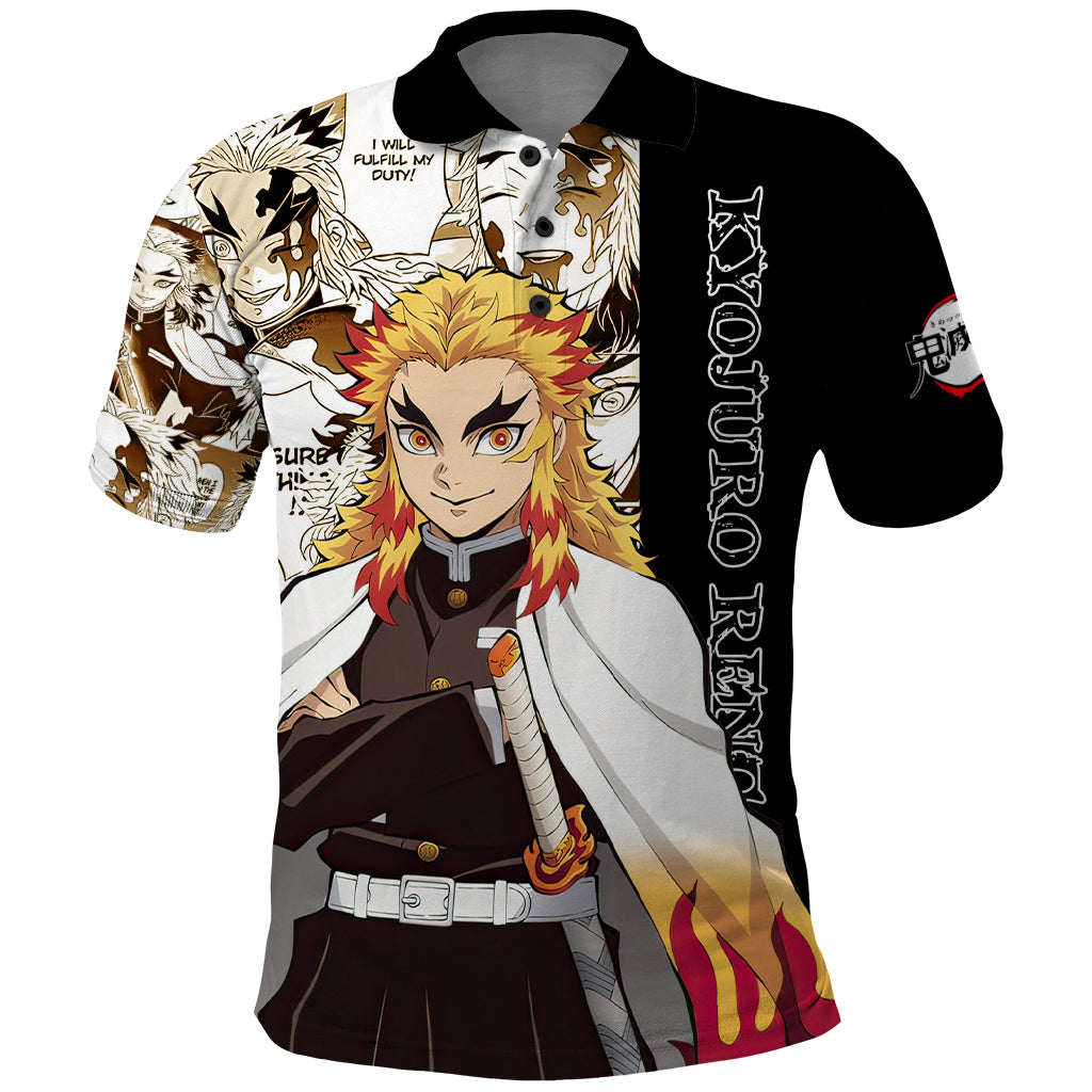 Kyojuro Rengoku Polo Shirt Demon Slayer