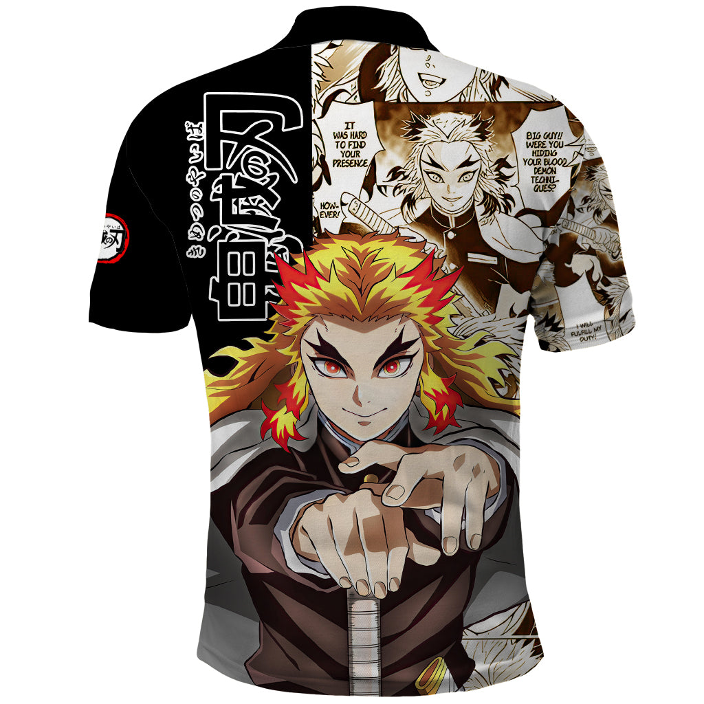 Kyojuro Rengoku Polo Shirt Demon Slayer