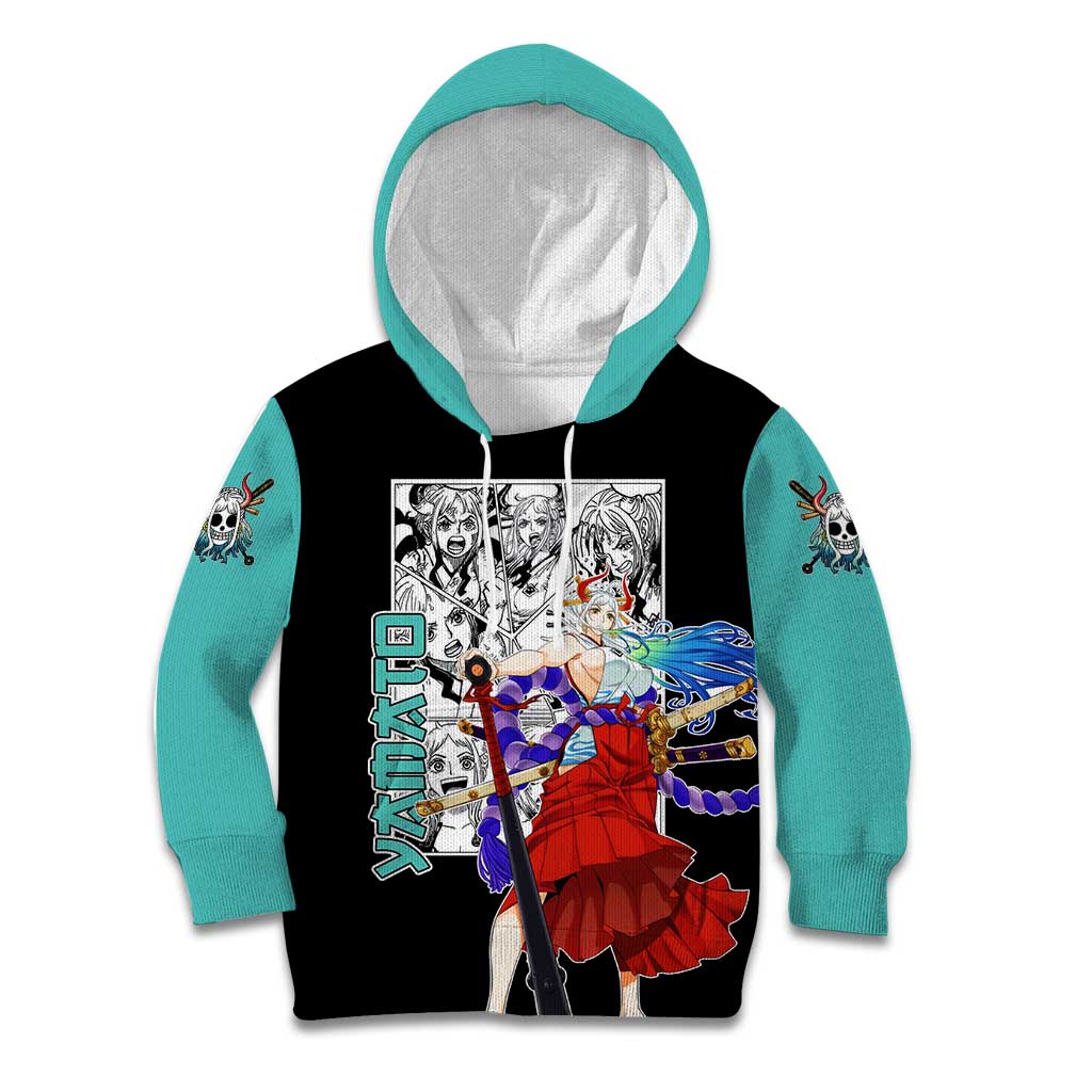 Yamato - One Piece Kid Hoodie Anime Mix Manga Style