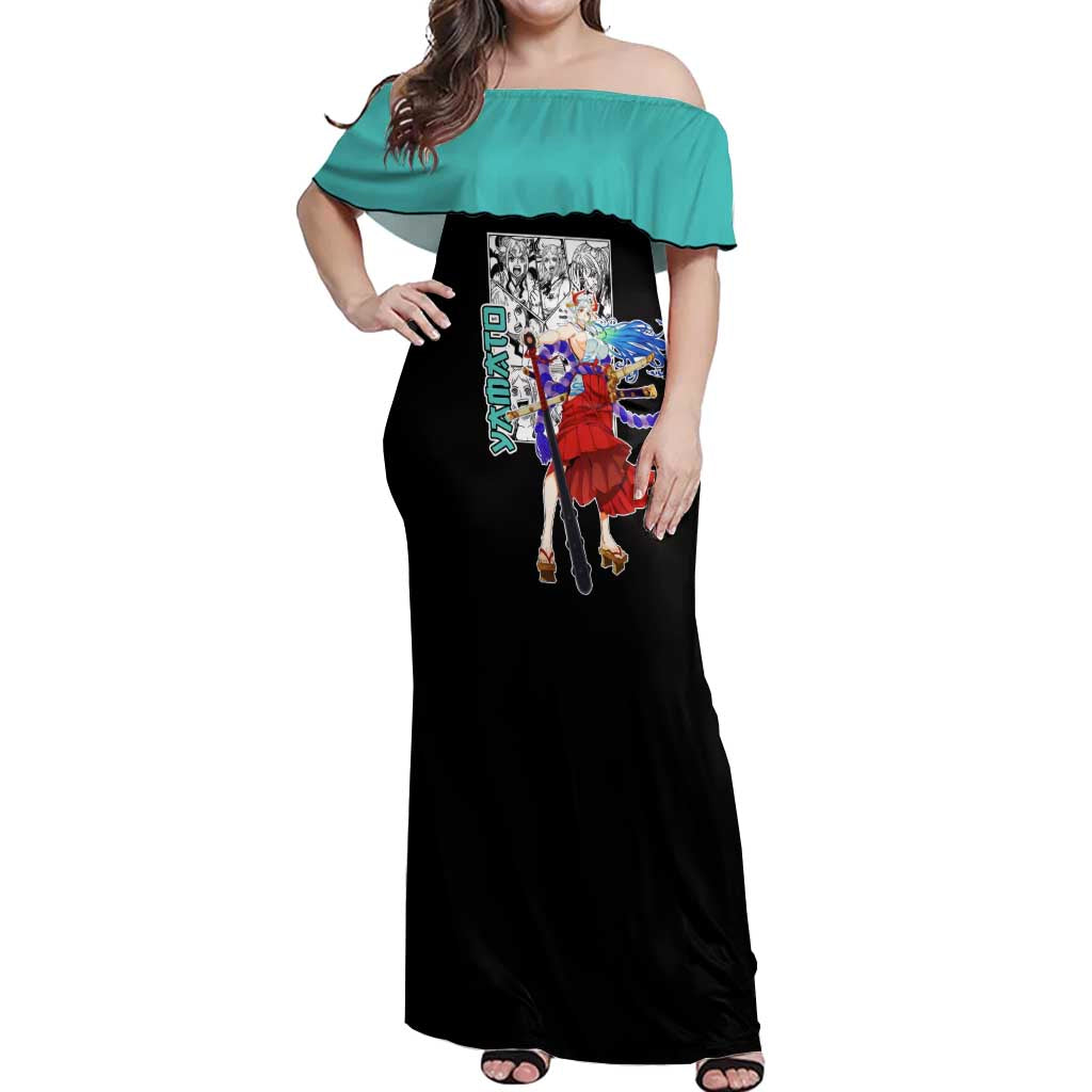 Yamato - One Piece Off Shoulder Maxi Dress Anime Mix Manga Style
