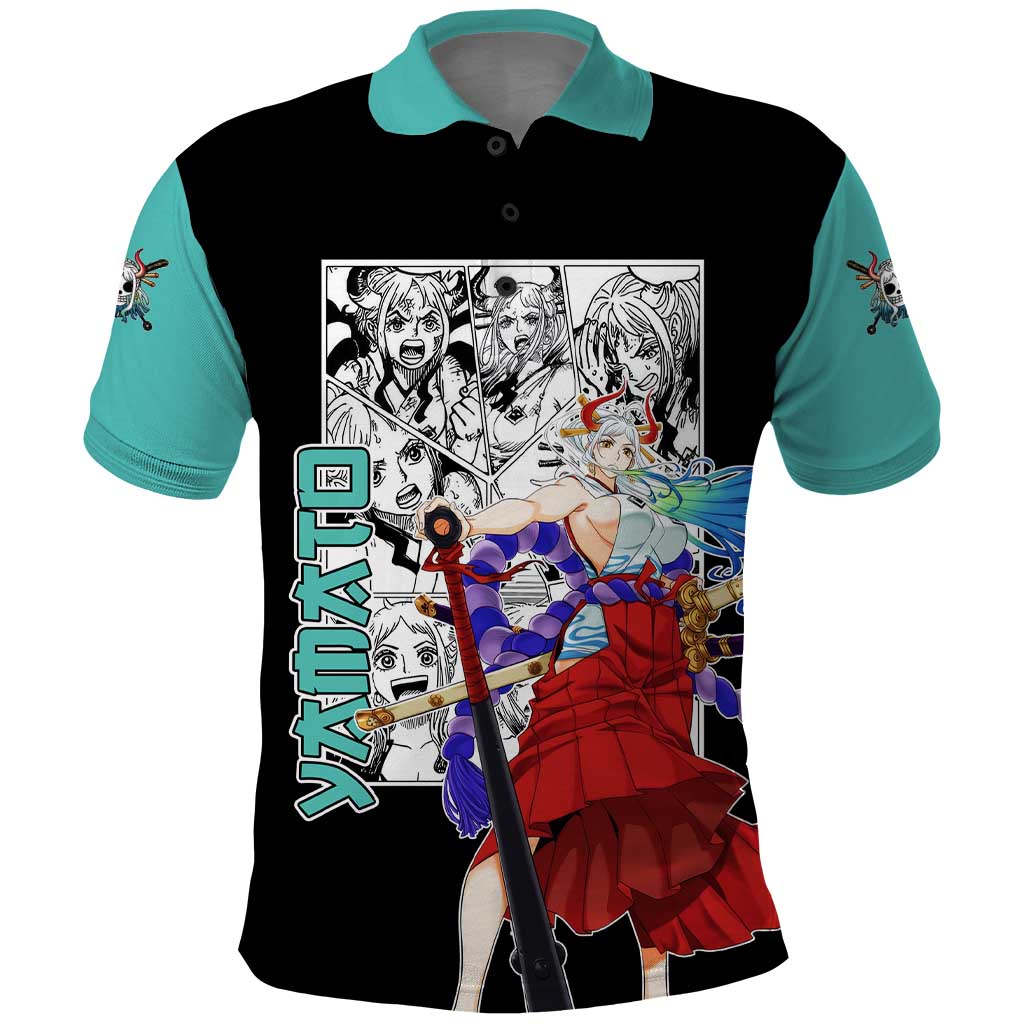 Yamato - One Piece Polo Shirt Anime Mix Manga Style