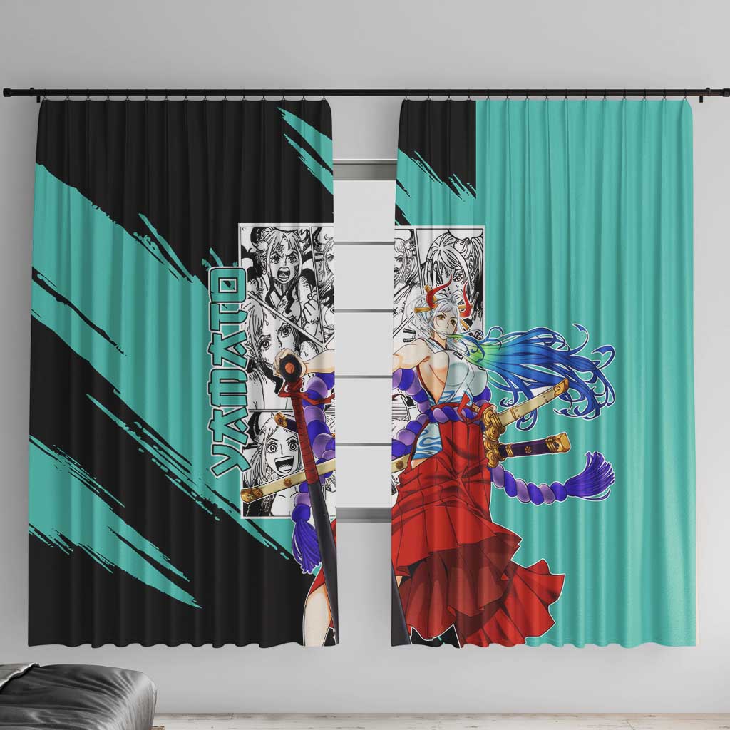 Yamato - One Piece Window Curtain Anime Mix Manga Style