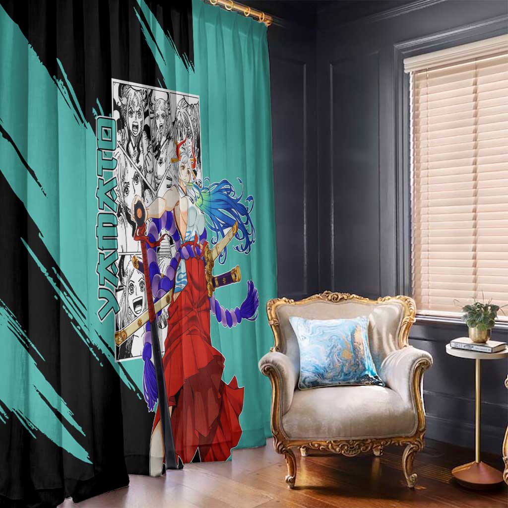 Yamato - One Piece Window Curtain Anime Mix Manga Style