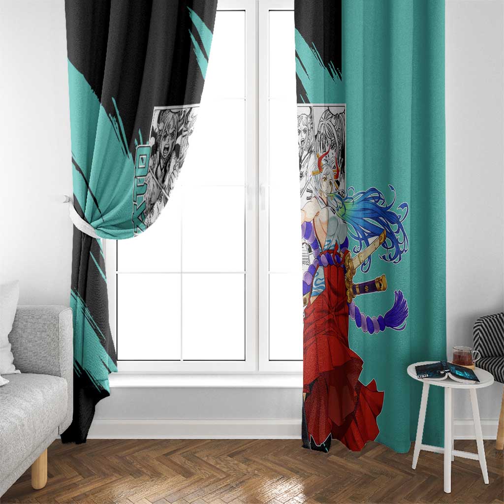 Yamato - One Piece Window Curtain Anime Mix Manga Style