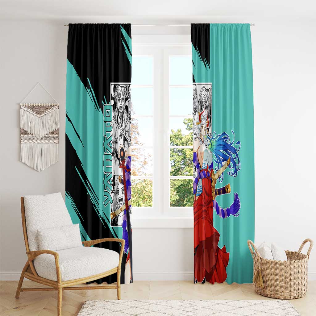 Yamato - One Piece Window Curtain Anime Mix Manga Style