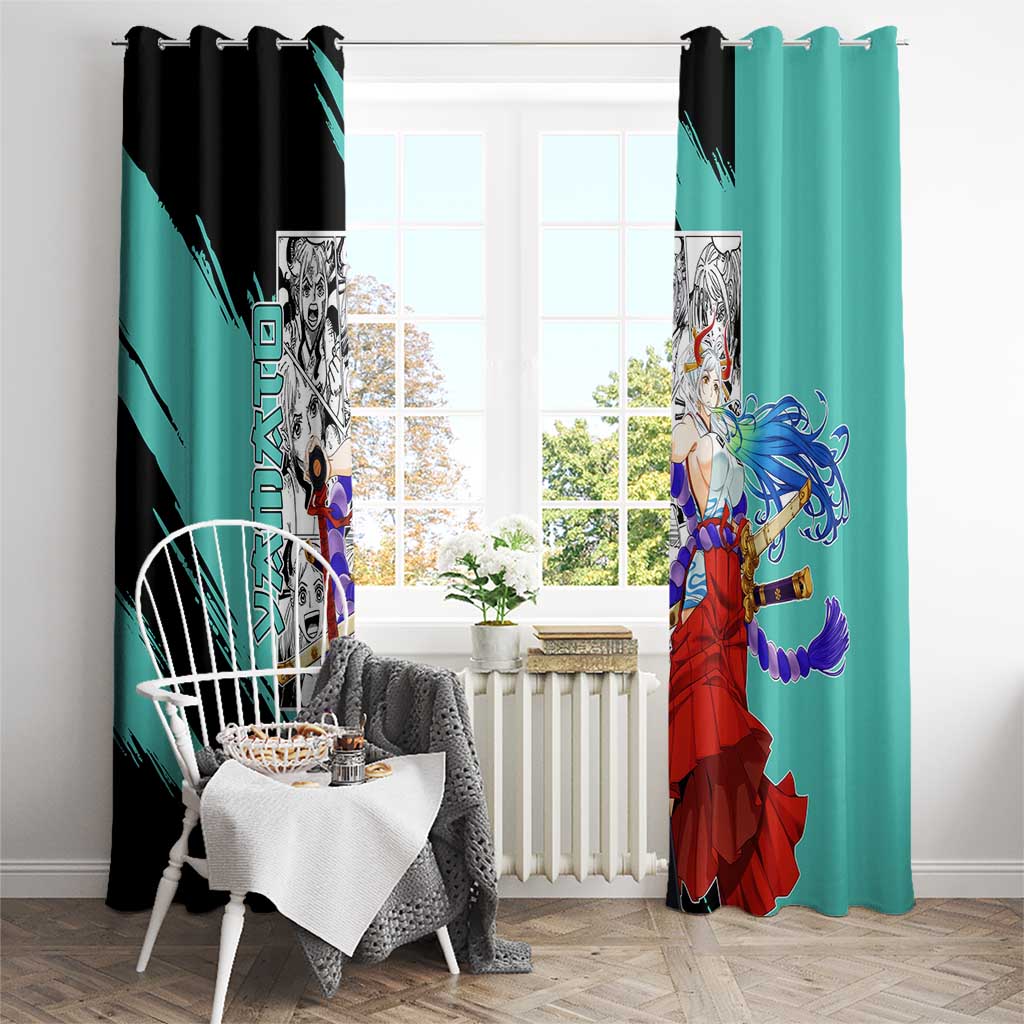 Yamato - One Piece Window Curtain Anime Mix Manga Style