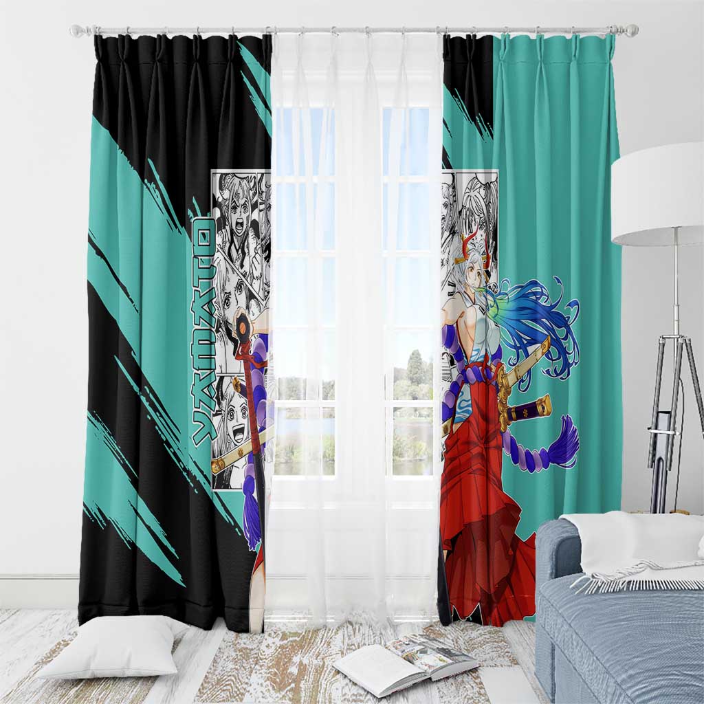Yamato - One Piece Window Curtain Anime Mix Manga Style