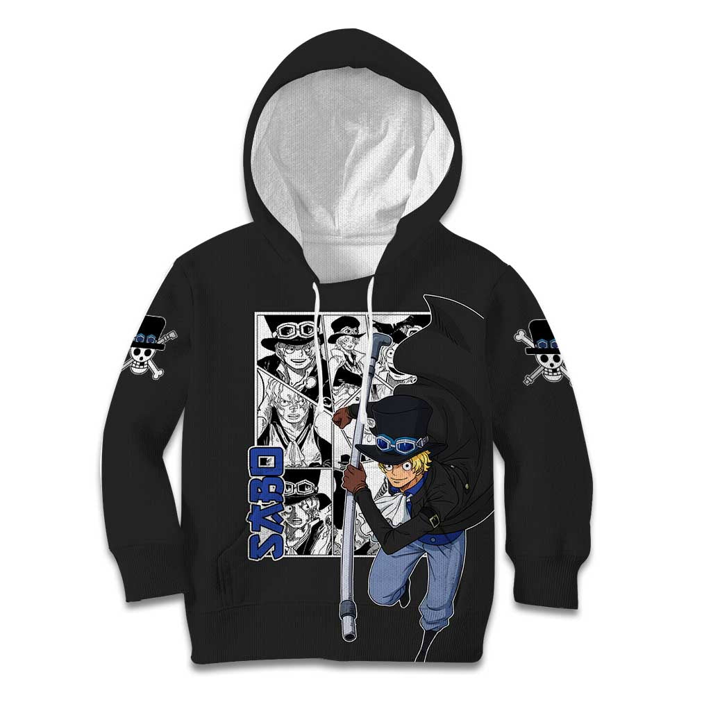 Sabo - One Piece Kid Hoodie Anime Mix Manga Style