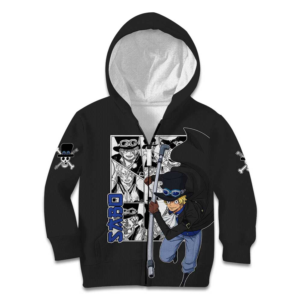 Sabo - One Piece Kid Hoodie Anime Mix Manga Style