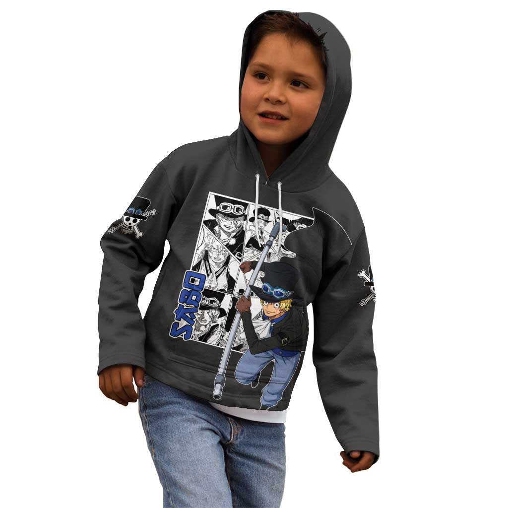 Sabo - One Piece Kid Hoodie Anime Mix Manga Style