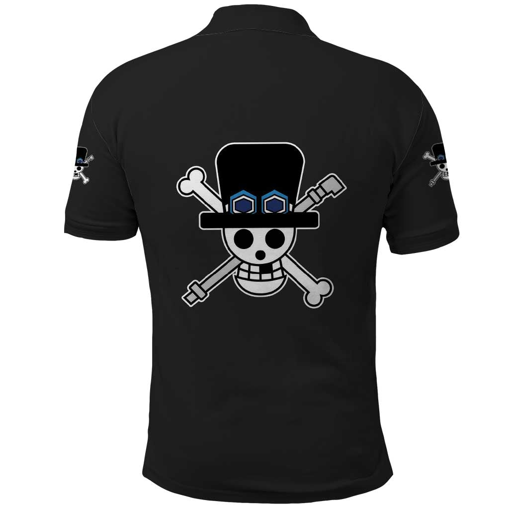 Sabo - One Piece Polo Shirt Anime Mix Manga Style