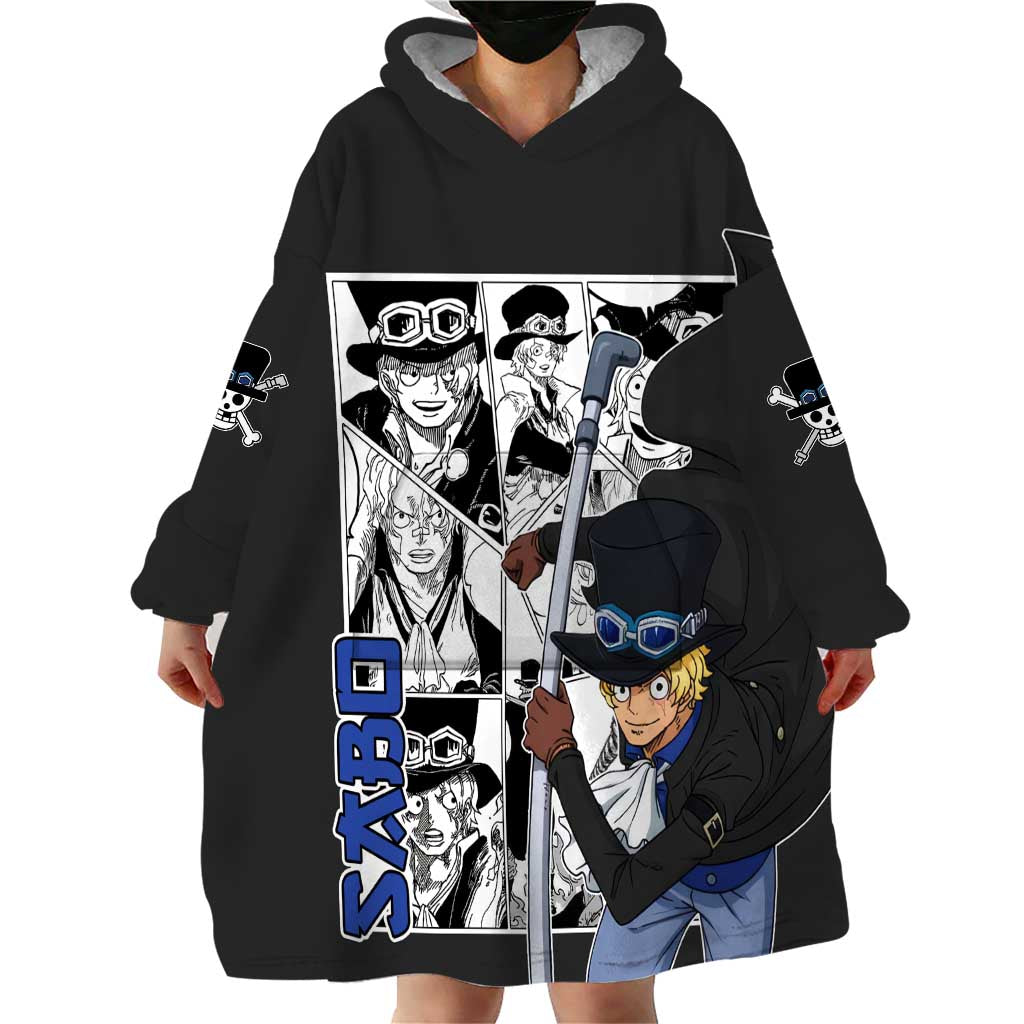 Sabo - One Piece Wearable Blanket Hoodie Anime Mix Manga Style