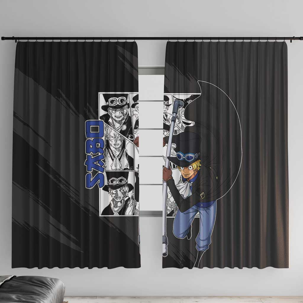 Sabo - One Piece Window Curtain Anime Mix Manga Style