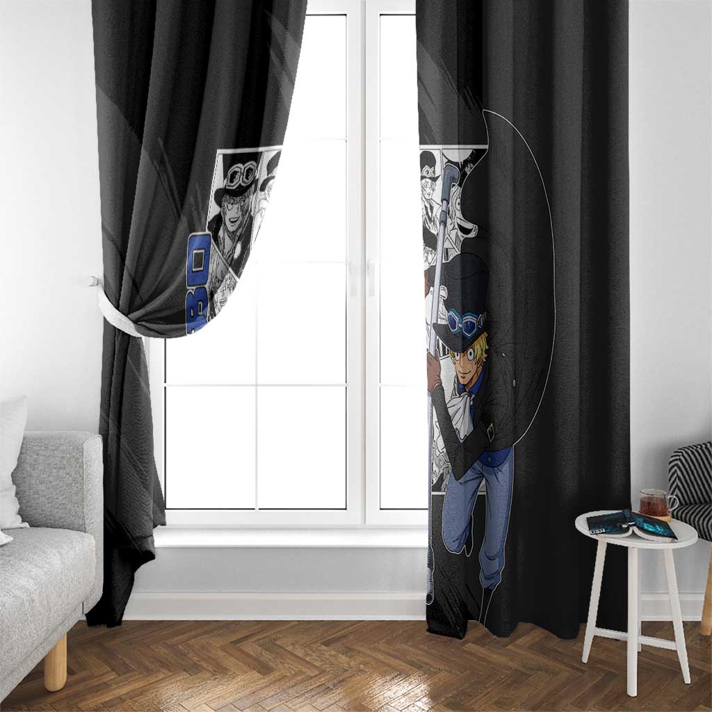 Sabo - One Piece Window Curtain Anime Mix Manga Style