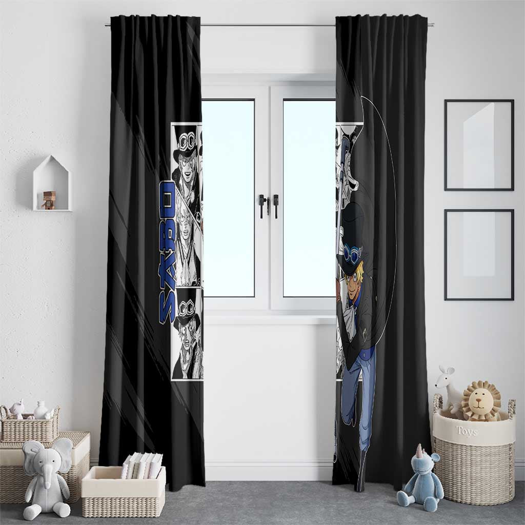 Sabo - One Piece Window Curtain Anime Mix Manga Style