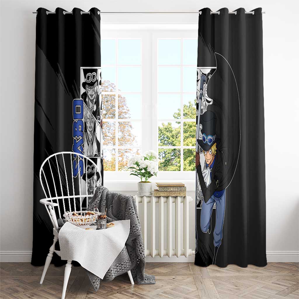 Sabo - One Piece Window Curtain Anime Mix Manga Style