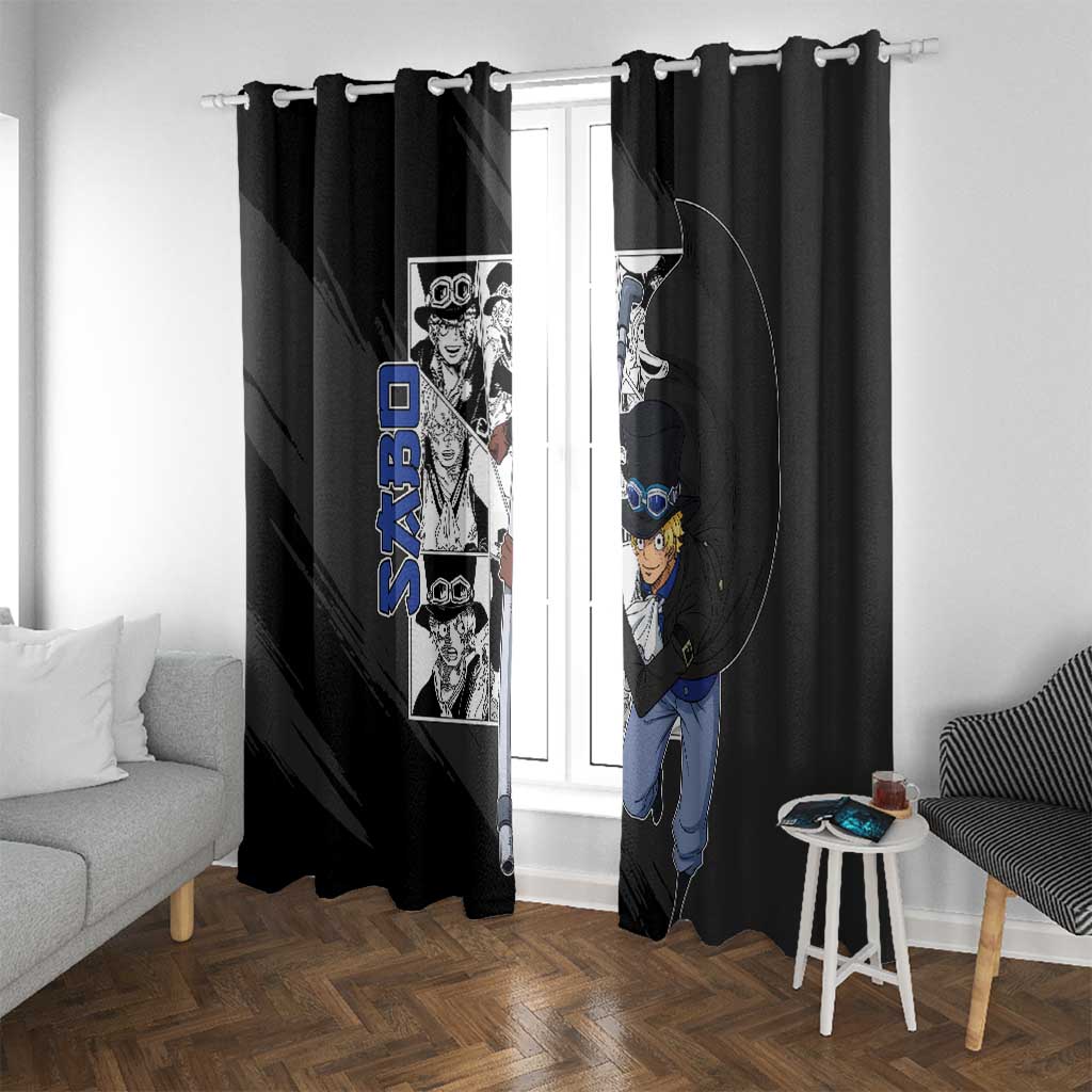 Sabo - One Piece Window Curtain Anime Mix Manga Style