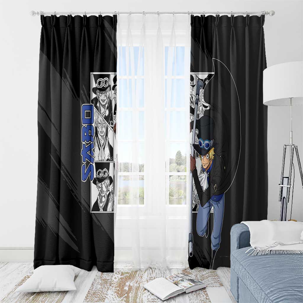 Sabo - One Piece Window Curtain Anime Mix Manga Style