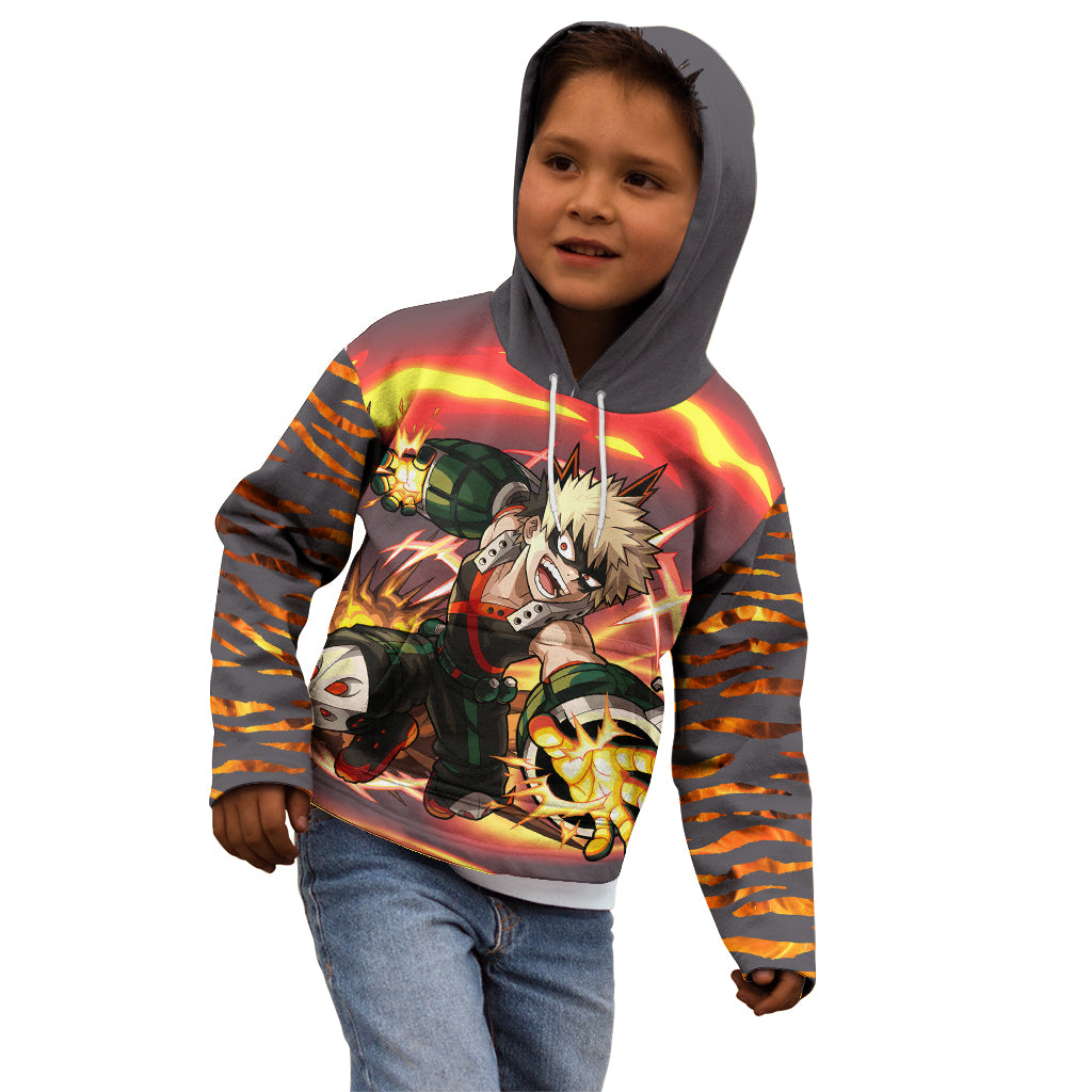 Katsuki Bakugo - My Hero Academia Kid Hoodie Dynamight Anime Style