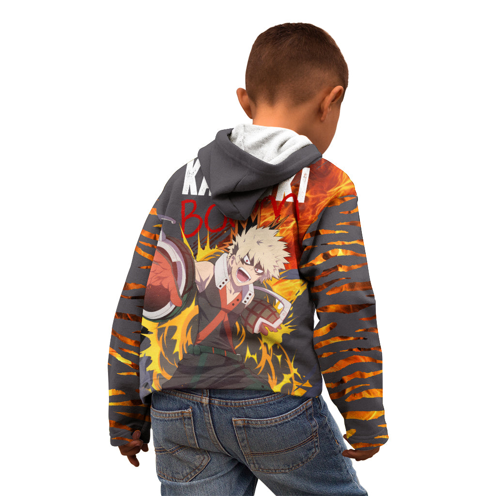 Katsuki Bakugo - My Hero Academia Kid Hoodie Dynamight Anime Style