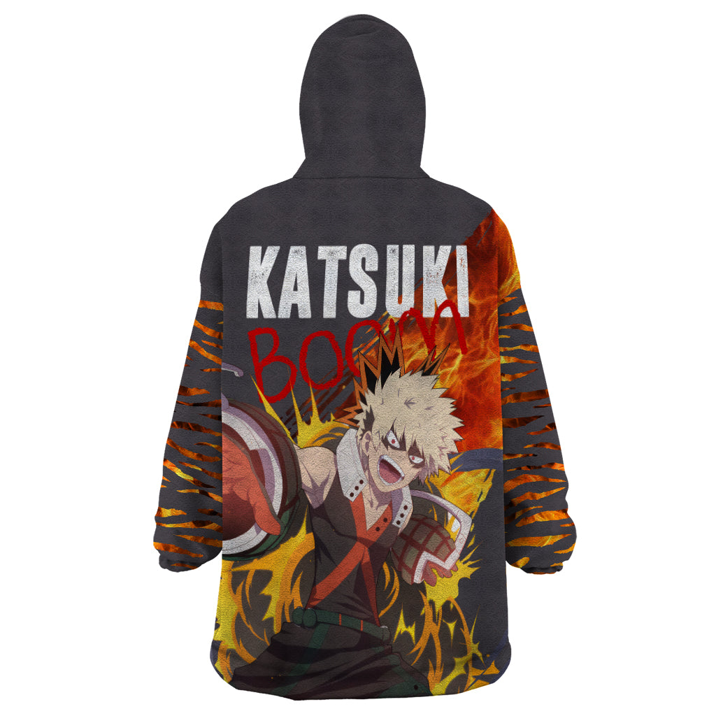 Katsuki Bakugo - My Hero Academia Wearable Blanket Hoodie Dynamight Anime Style