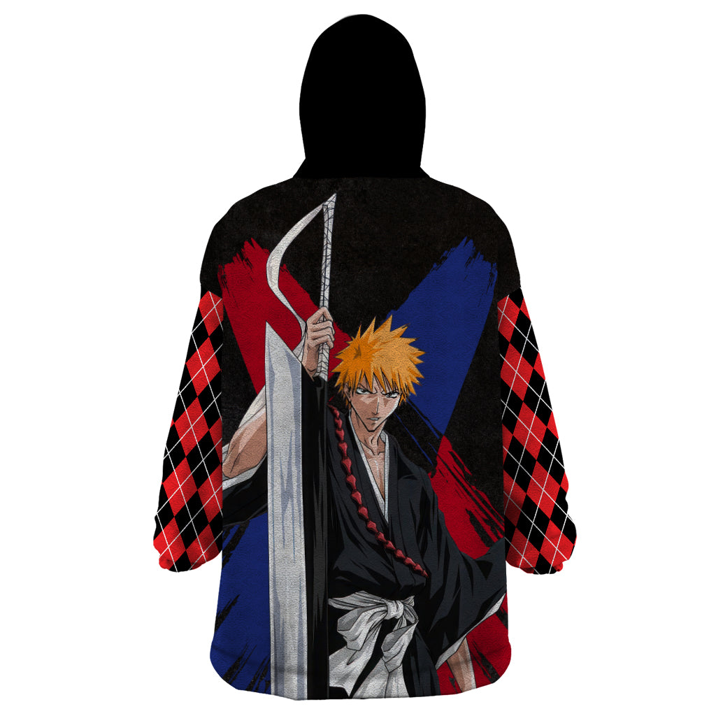 Ichigo Kurosaki Wearable Blanket Hoodie Anime Style