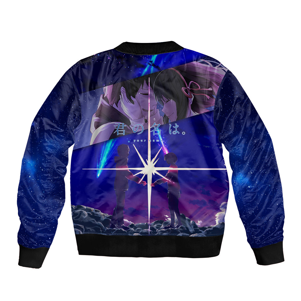 Your Name Movie Bomber Jacket Anime Mix Galaaxy Style