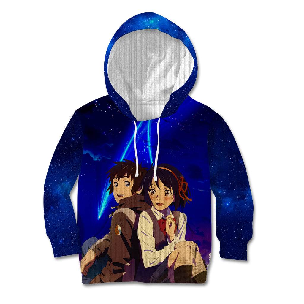 Your Name Movie Kid Hoodie Anime Mix Galaaxy Style