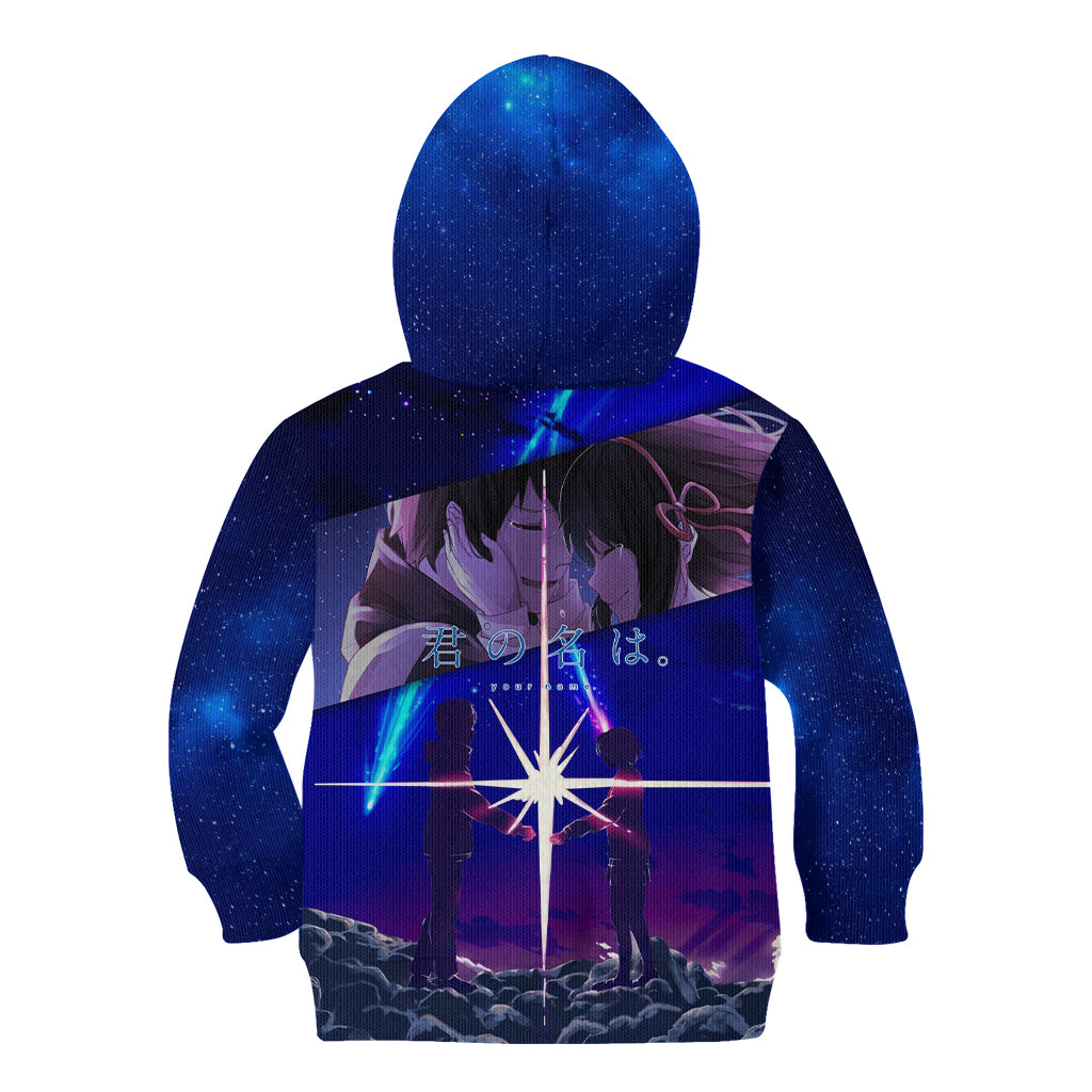 Your Name Movie Kid Hoodie Anime Mix Galaaxy Style