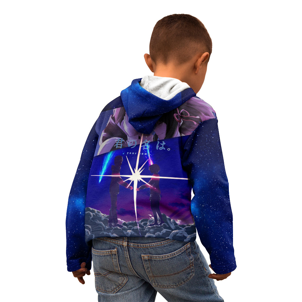 Your Name Movie Kid Hoodie Anime Mix Galaaxy Style