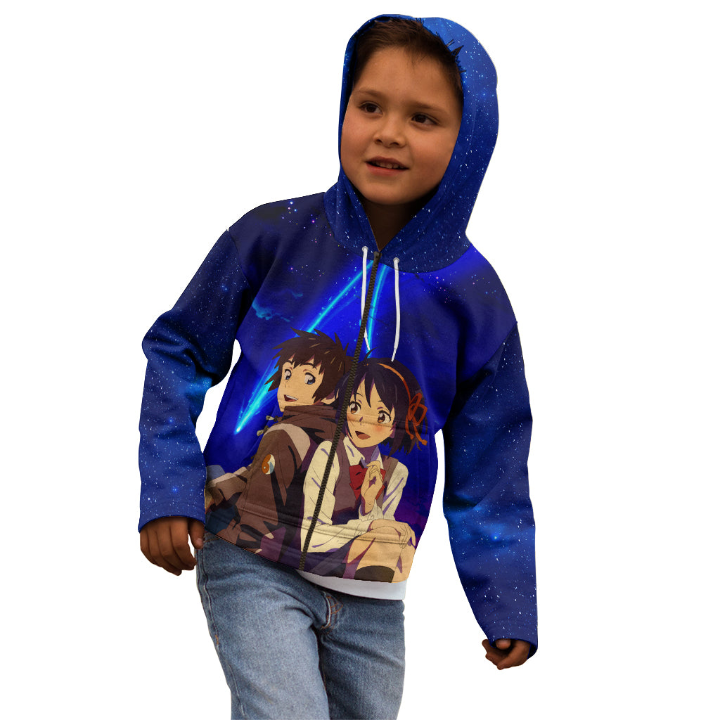 Your Name Movie Kid Hoodie Anime Mix Galaaxy Style