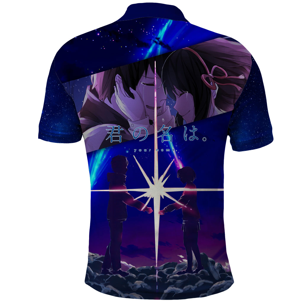 Your Name Movie Polo Shirt Anime Mix Galaaxy Style