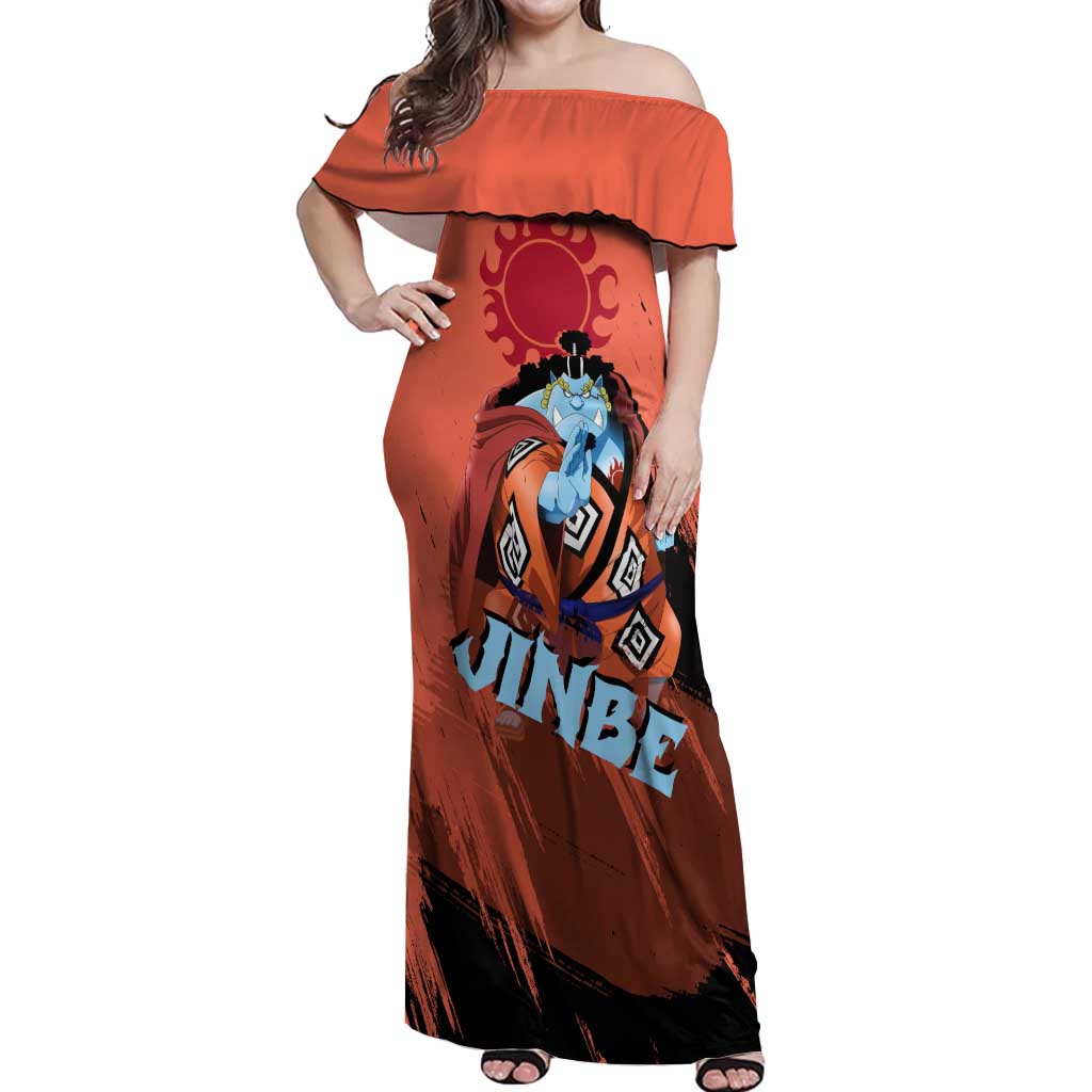 Jinbe - One Piece Off Shoulder Maxi Dress Anime Style