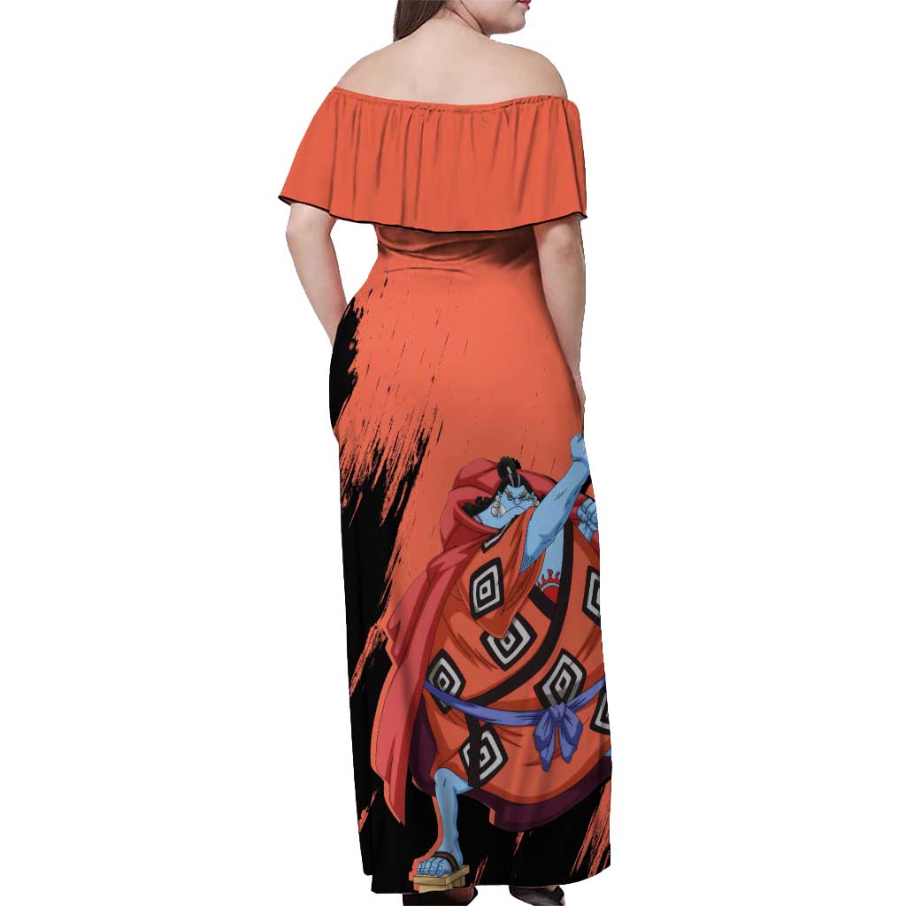 Jinbe - One Piece Off Shoulder Maxi Dress Anime Style
