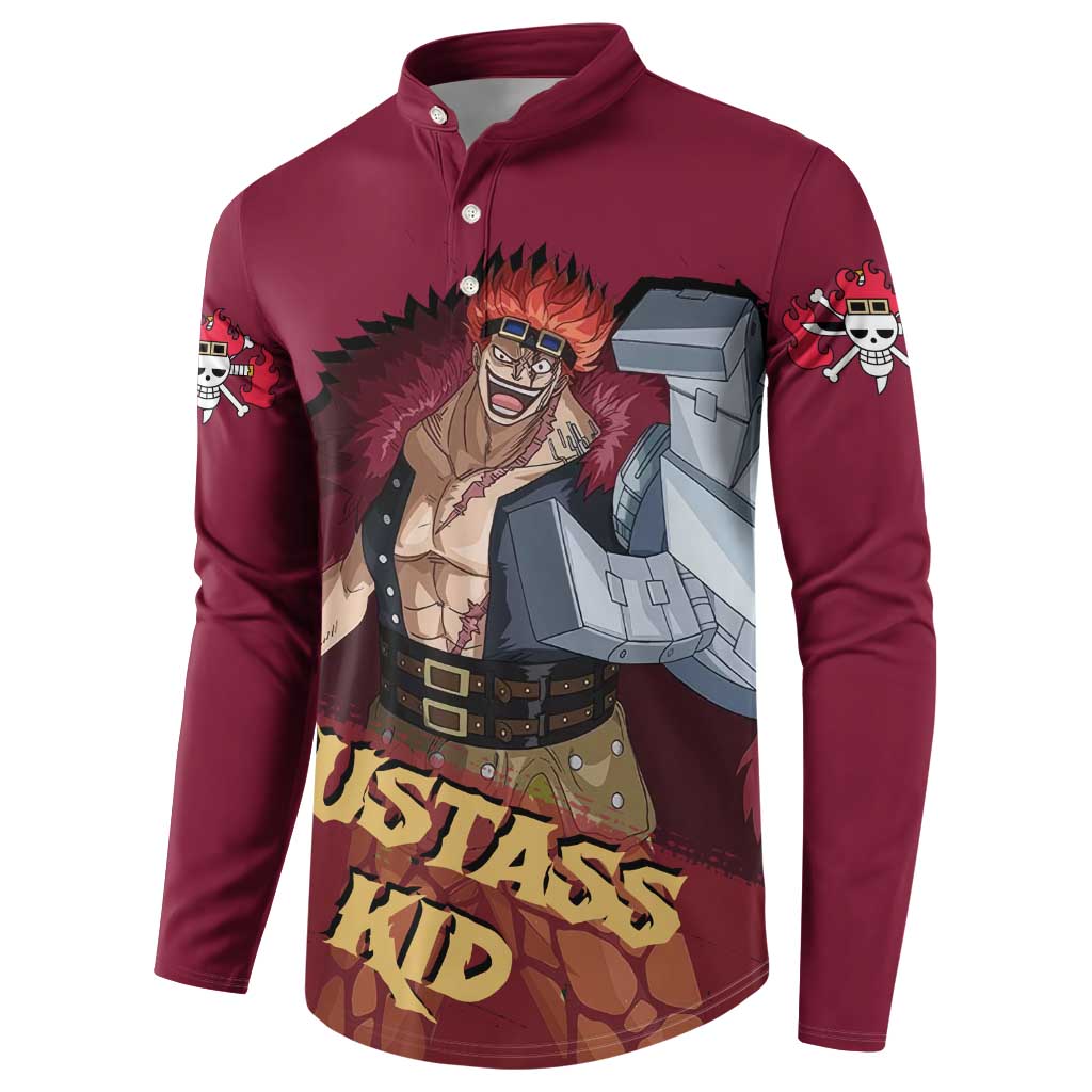 Eustass Kid - One Piece Button Sweatshirt Anime Style