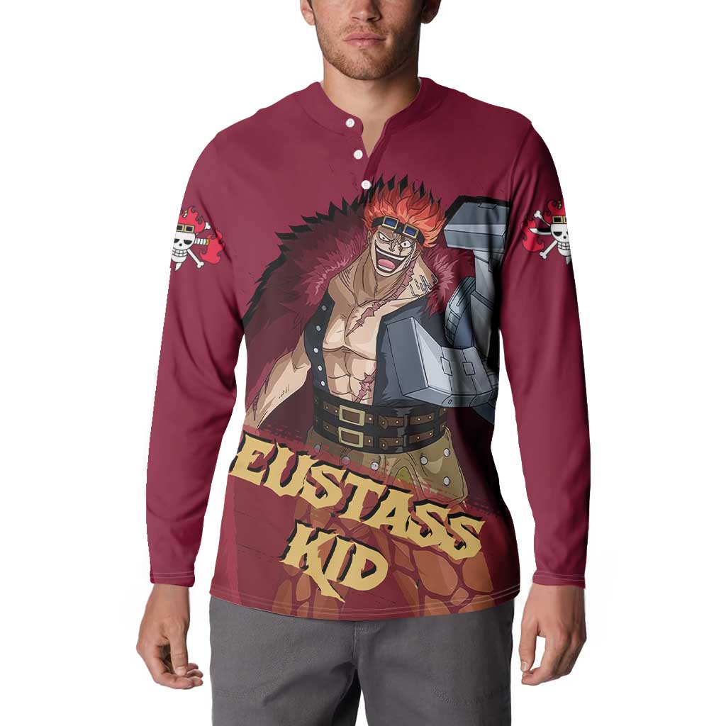 Eustass Kid - One Piece Button Sweatshirt Anime Style