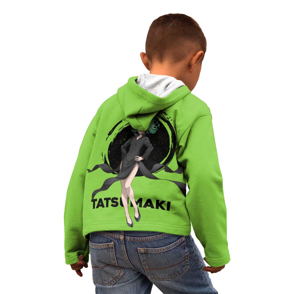 Tatsumaki - One Punch Man Kid Hoodie Anime Text Pattern Style