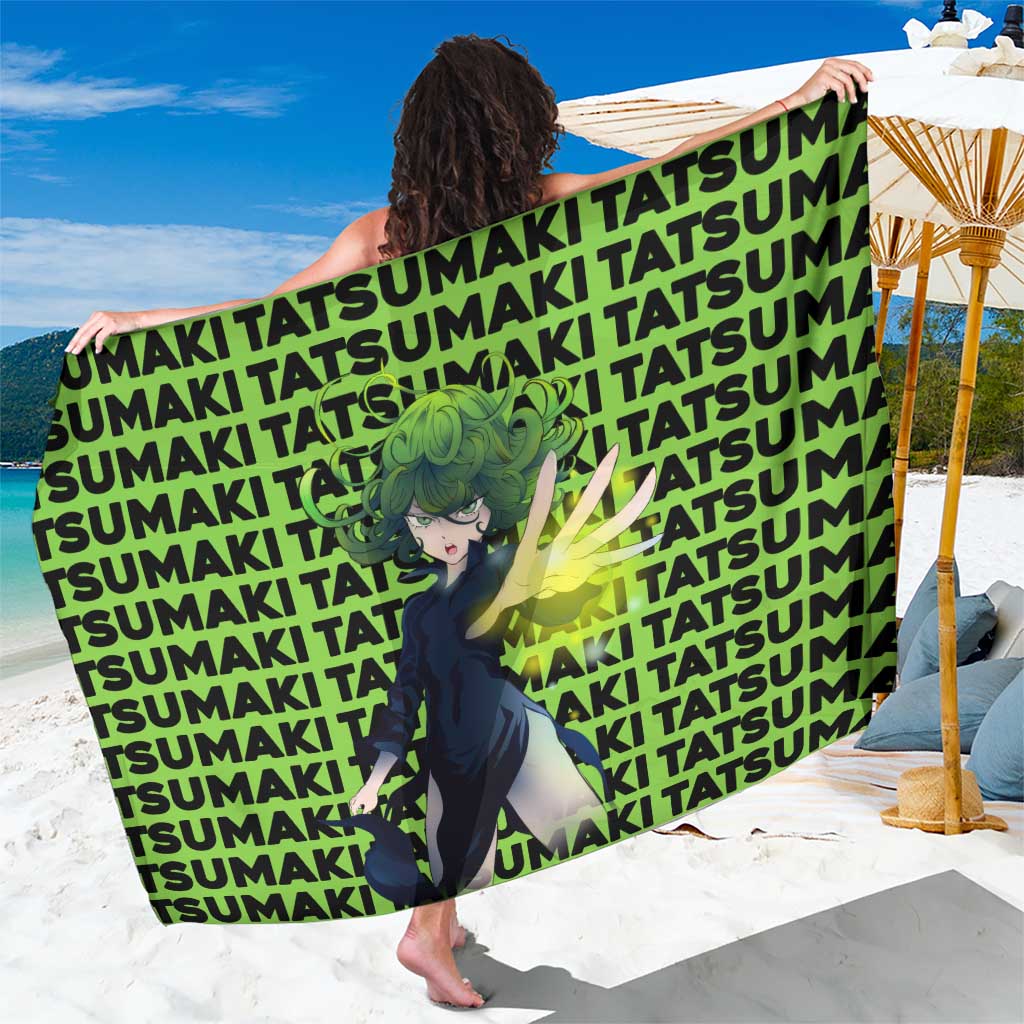 Tatsumaki - One Punch Man Sarong Anime Text Pattern Style