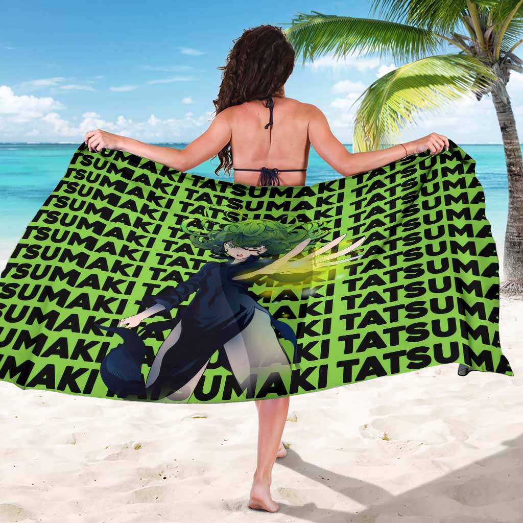 Tatsumaki - One Punch Man Sarong Anime Text Pattern Style