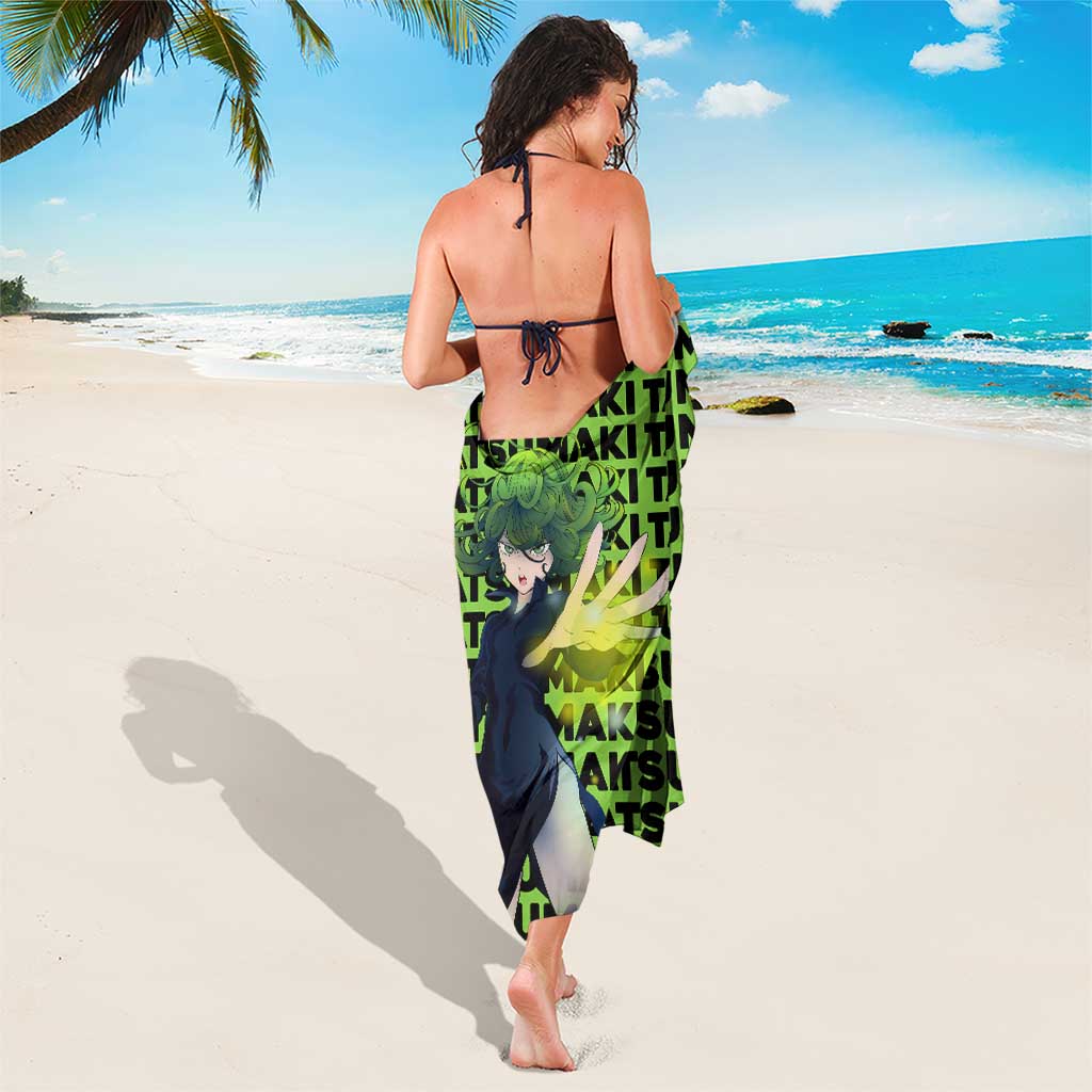 Tatsumaki - One Punch Man Sarong Anime Text Pattern Style