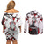 Kyojuro Rengoku - Demon Slayer Couples Matching Off Shoulder Short Dress and Long Sleeve Button Shirt Anime Japan Style
