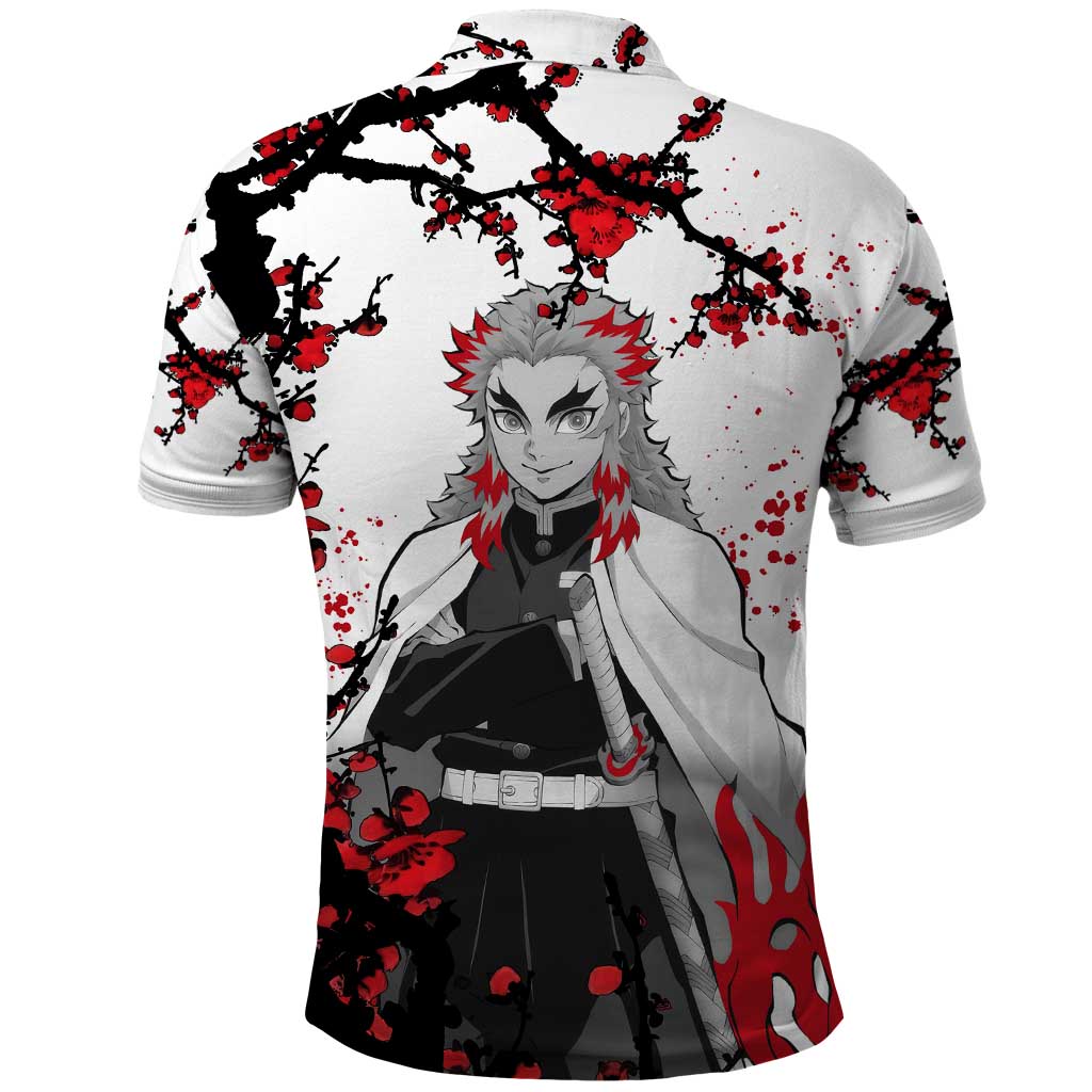 Kyojuro Rengoku - Demon Slayer Polo Shirt Anime Japan Style