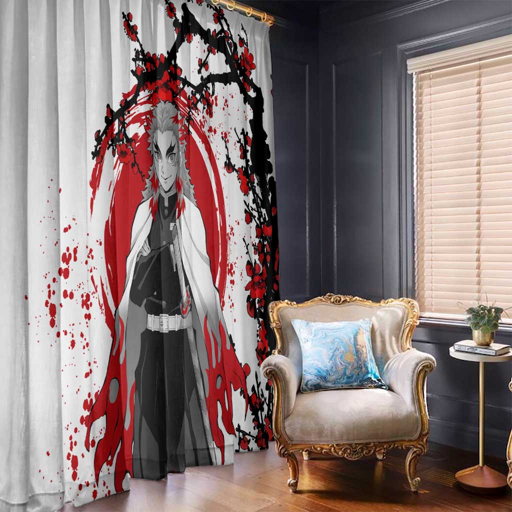 Kyojuro Rengoku - Demon Slayer Window Curtain Anime Japan Style