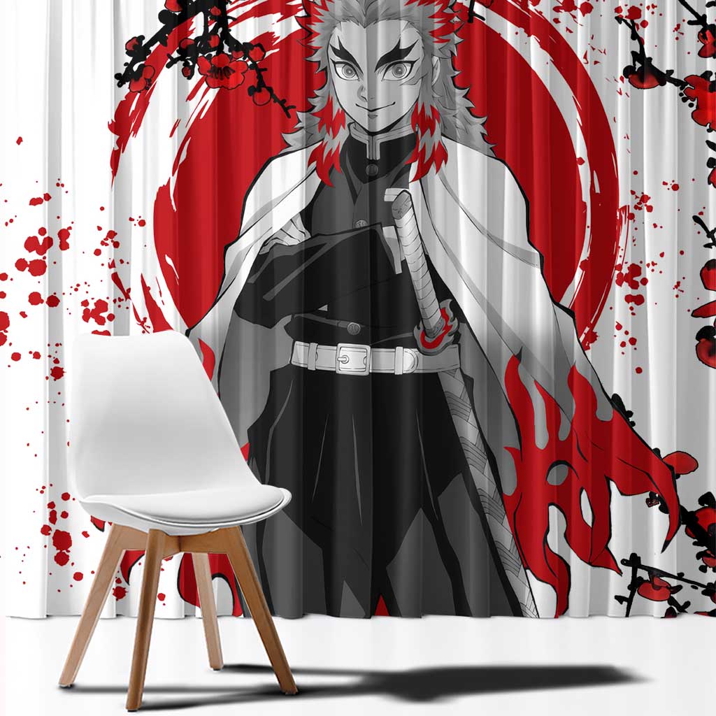 Kyojuro Rengoku - Demon Slayer Window Curtain Anime Japan Style